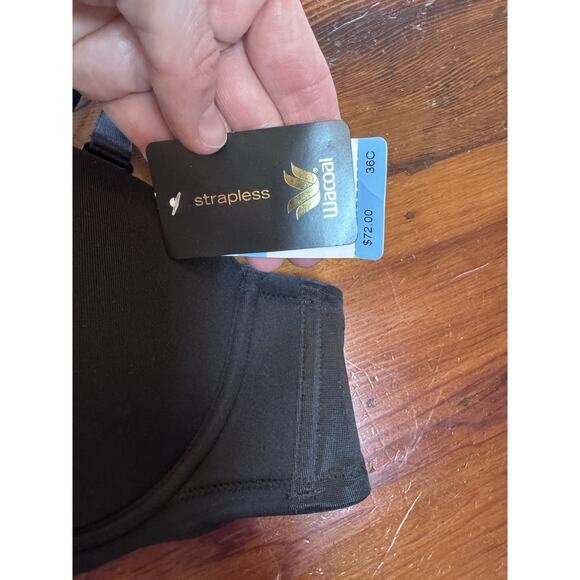 Wacoal Red Carpet Strapless Bra With Straps Black 36C NWT $76 - Picture 4 of 10